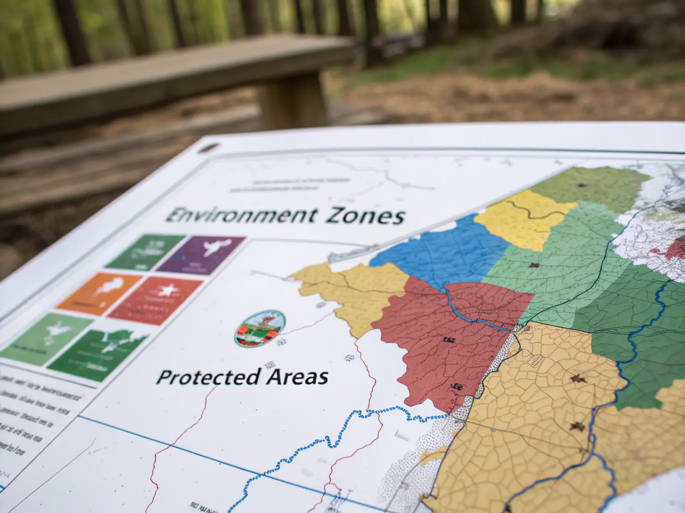 An image of a map with campsite locations marked, integrated into the OutdoorConnect platform.